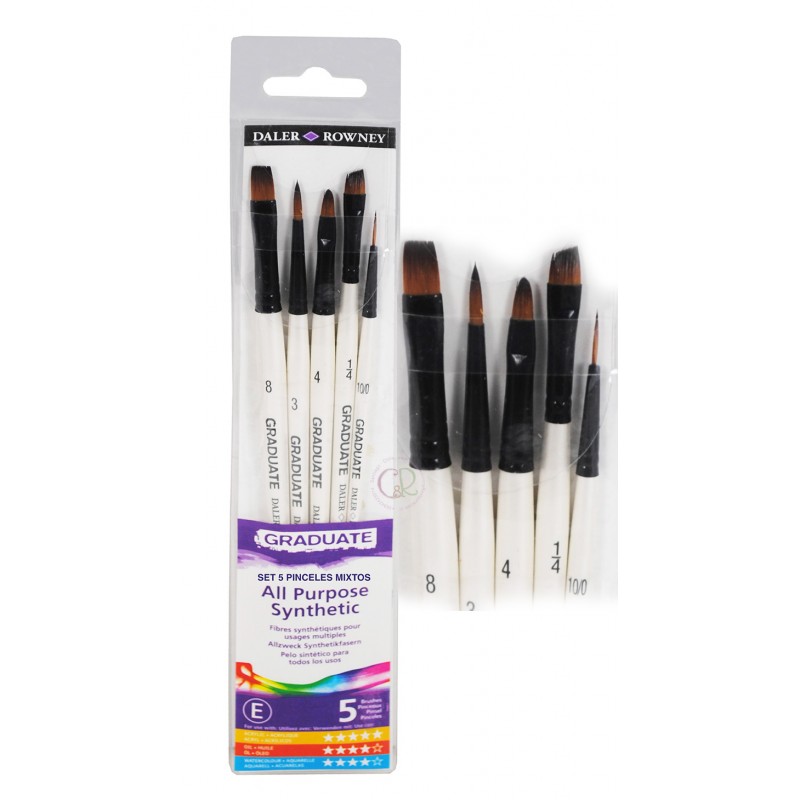 set-5-pinceles-mixto-graduate-daler-rowney